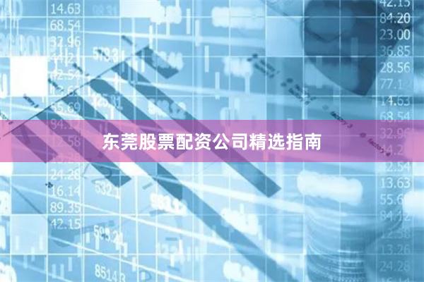 东莞股票配资公司精选指南