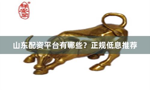 山东配资平台有哪些？正规低息推荐